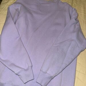 Hollister Men's Light Purple Crewneck Sweater